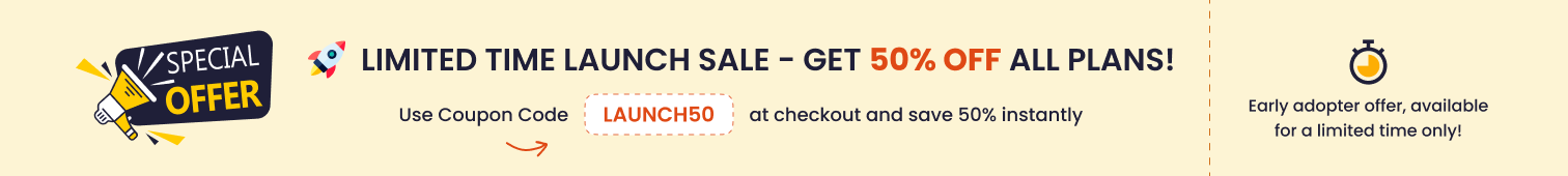 Launch Discount