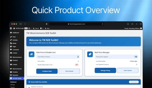 Watch B2B Toolkit Quick Product Overview